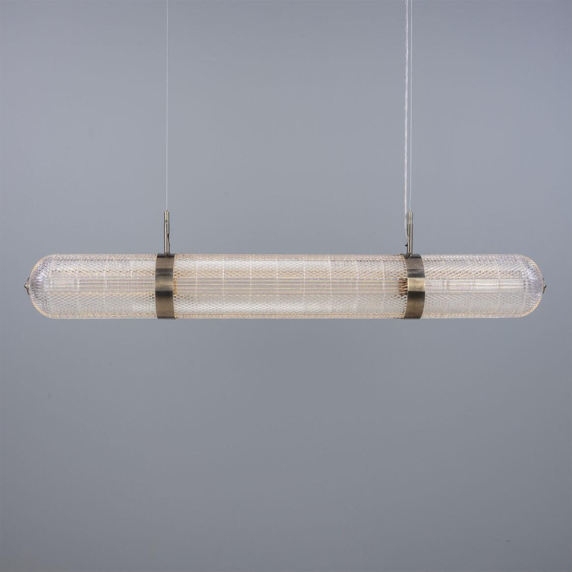 Mullan Ashford Neo-Victorian Linear Pendant Light 138cm IP20 - Antique Silver Finish