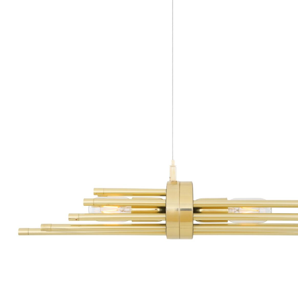 Mullan Victoria Modern Brass Chandelier Four Light - Polished Brass Finish