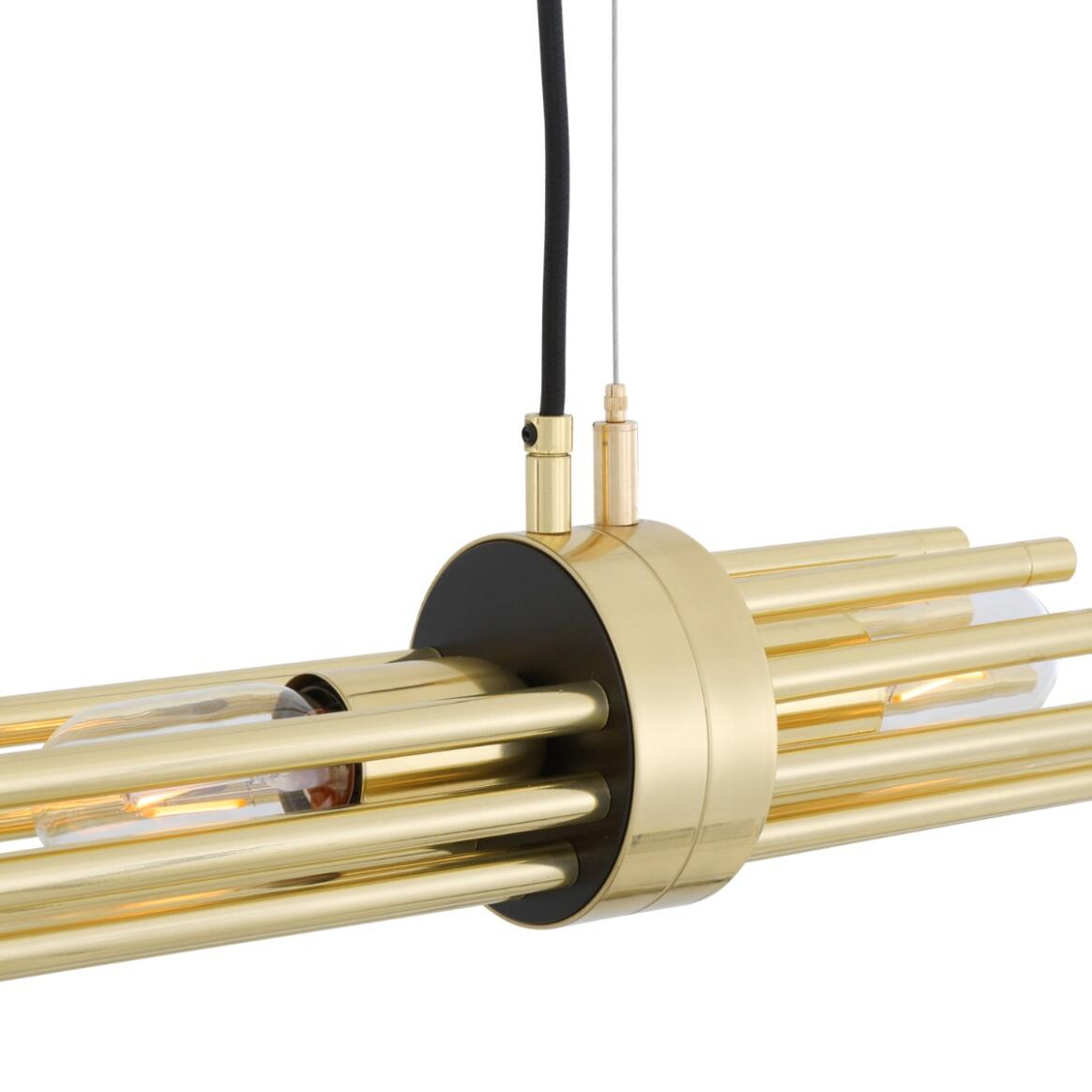 Mullan Victoria Modern Brass Chandelier Four Light - Polished Brass Finish