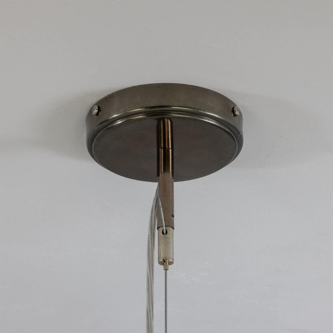 Mullan Watson Five Light Linear Island Pendant 100cm IP20 - Matte Black & Antique Silver Finish