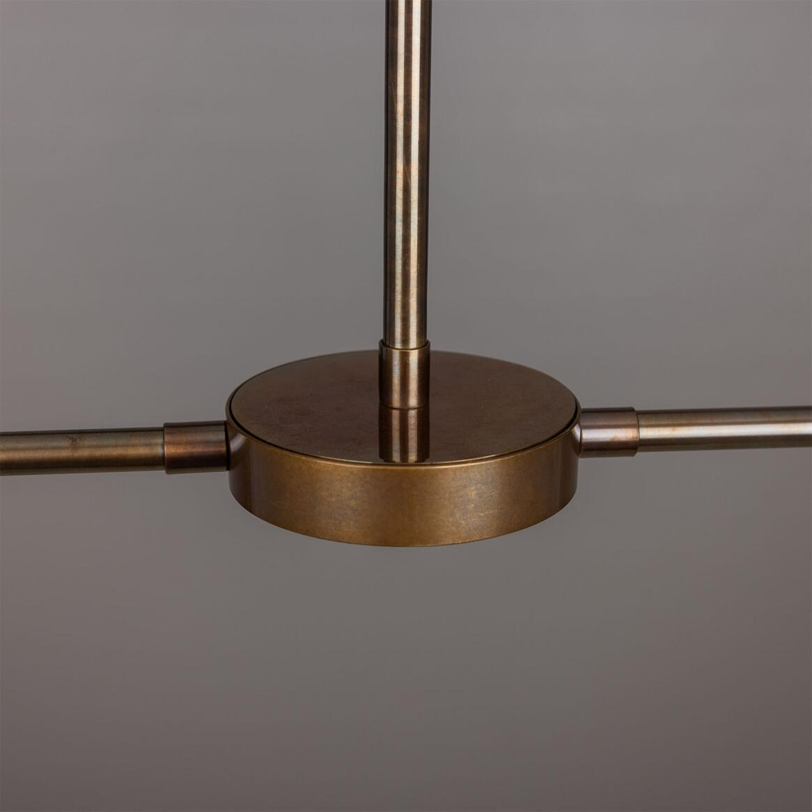 Mullan Princeton Modern Brass Island Chandelier - Antique Brass Finish