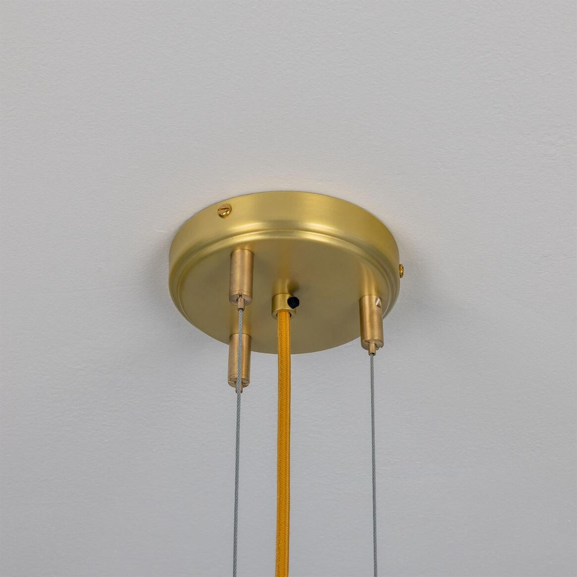Mullan Stirling Alabaster Chandelier - Satin Brass Finish