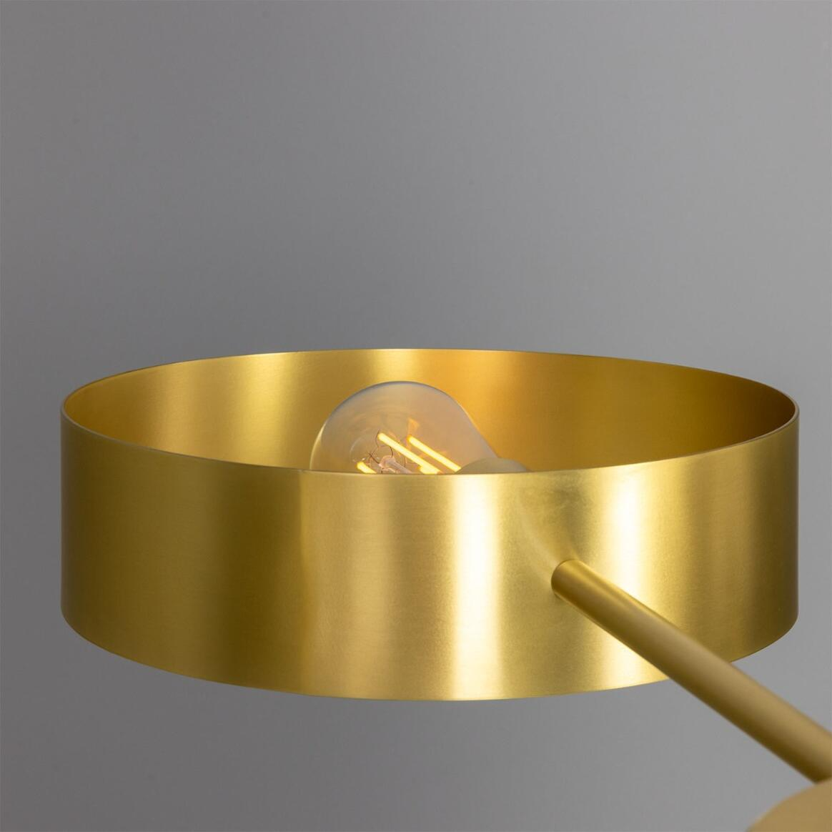 Mullan Stirling Alabaster Chandelier - Satin Brass Finish