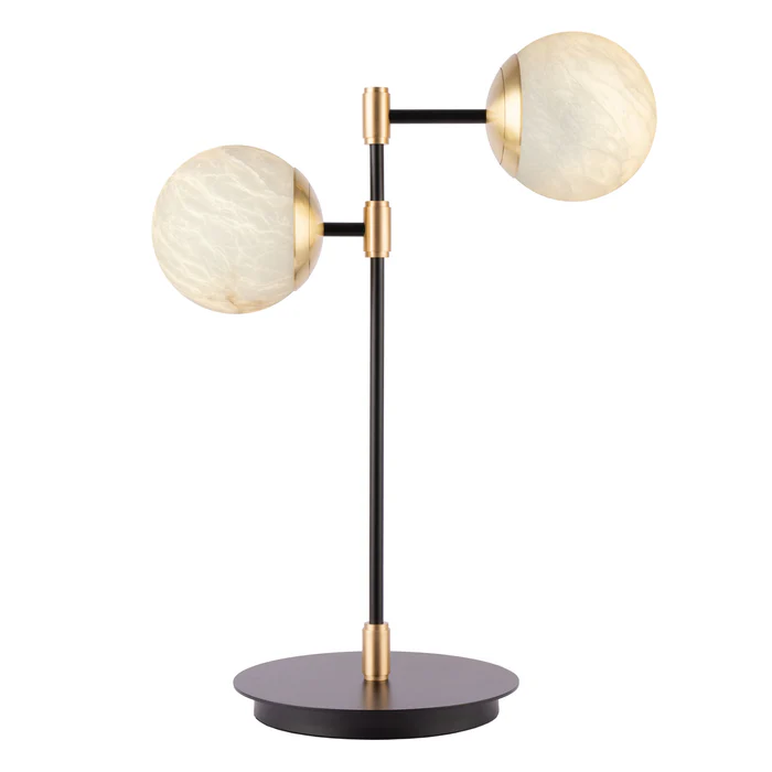 Northern Light - IO Table Lamp - Alabaster Finish - White Alabaster Globe Ø150mm Shade