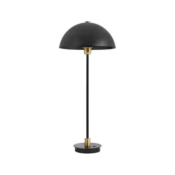 Northern Light - Carbon Table Lamp - Brushed Brass Matt Black Finish