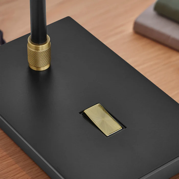 Northern Light - Axl Table Lamp - Brushed Brass Black Finish
