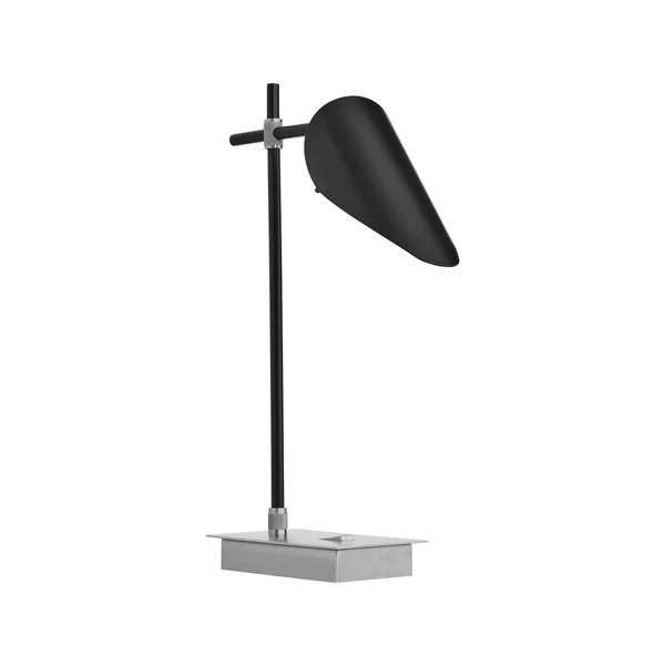 Northern Light - Axl Table Lamp - Brushed Stainless Steel Black Finish