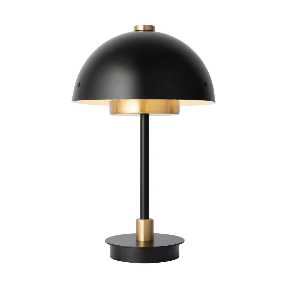 Northern Light - Carbon Rechargeable Table Lamp - Brushed Brass Matt Black Finish