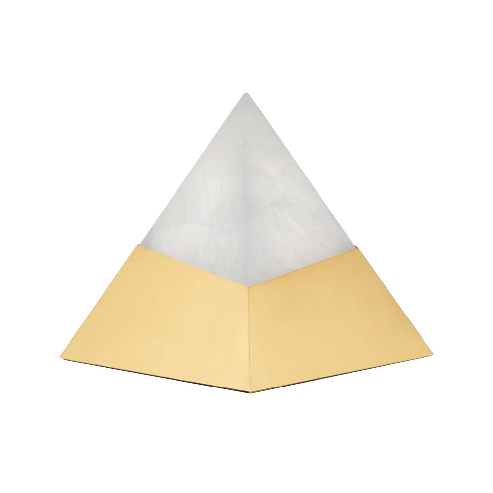 Northern Light - Cleo Rechargeable Table Lamp - Brushed Brass Finish - White Alabaster Shade