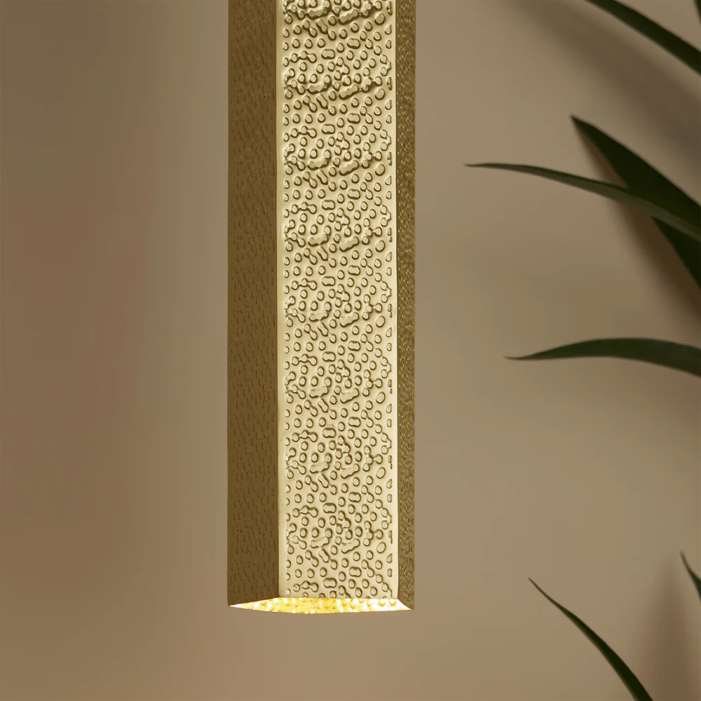 Northern Light - Cairo Pendant Ceiling Lights - Brushed Brass Matt Black Finish