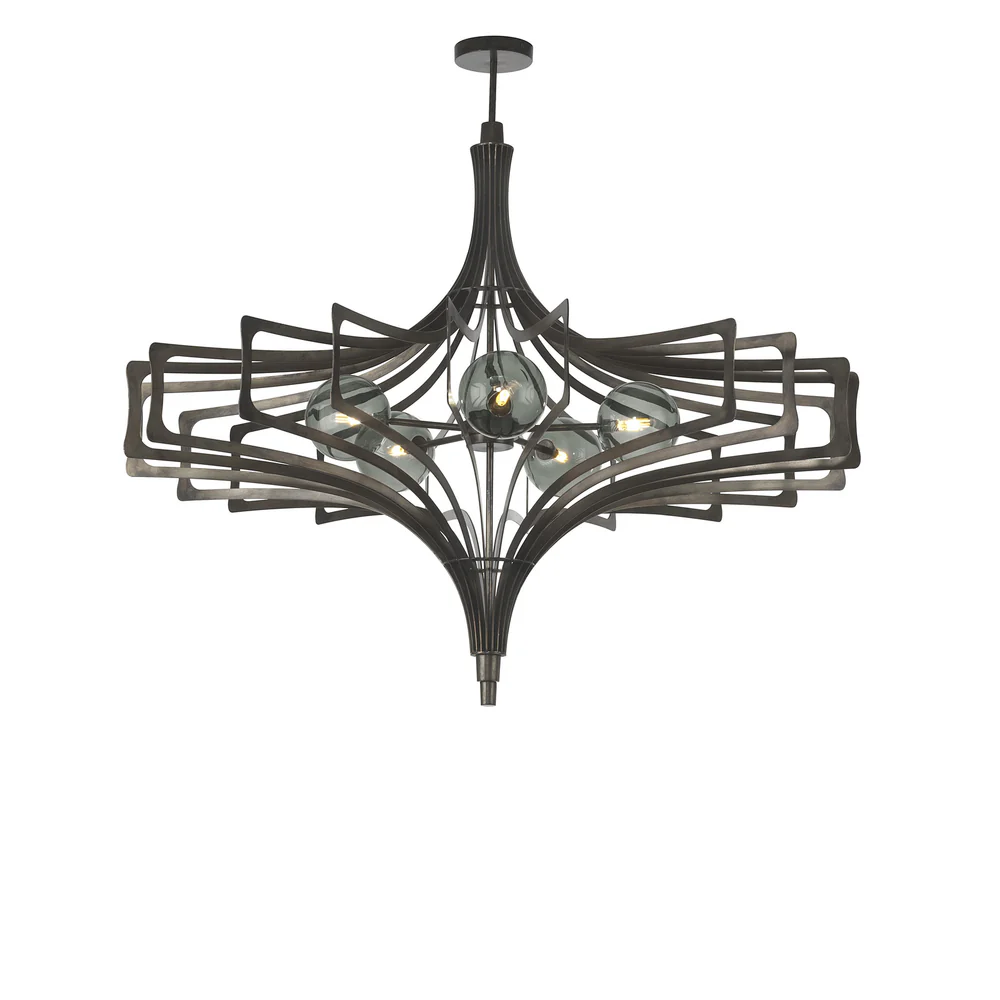 Northern Light - Aurelia Chandelier Ceiling Lights - Carbonne Finish