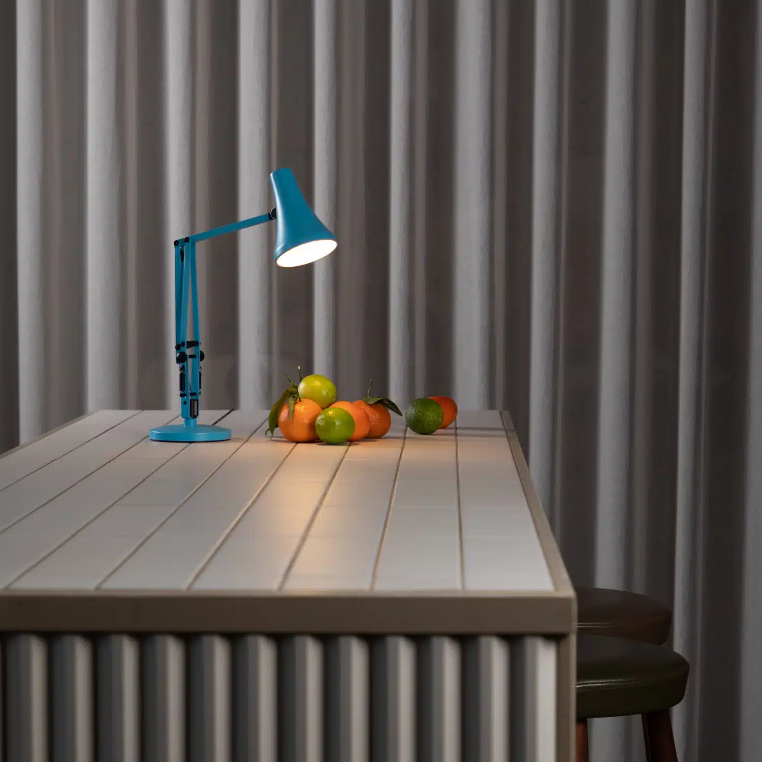 Anglepoise Light - 90 Mini Mini Desk Lamp Turquoise Blue - Turquoise Blue Finish - Arms and Aluminium Shade