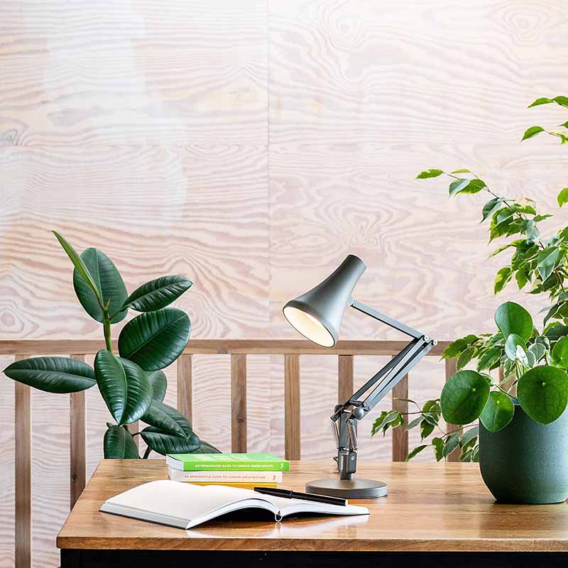Anglepoise Light - 90 Mini Mini Desk Lamp Kelp Green - Kelp Green Finish - Arms and Aluminium Shade