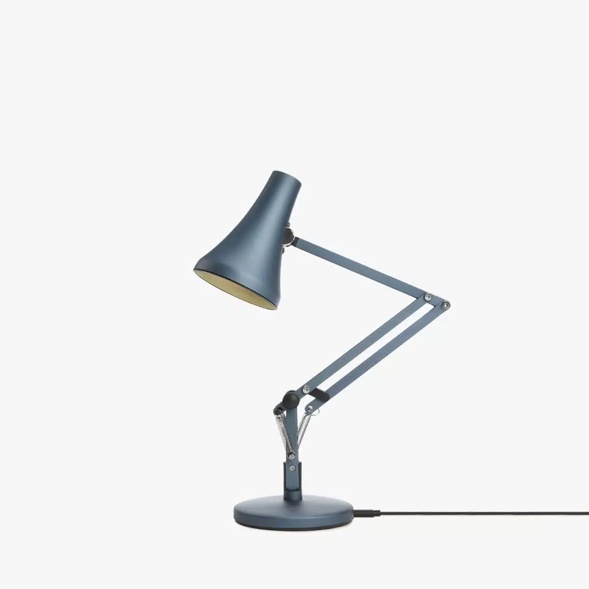 Anglepoise Light - 90 Mini Mini Desk Lamp Steel Blue - Steel Blue Finish - Arms and Aluminium Shade