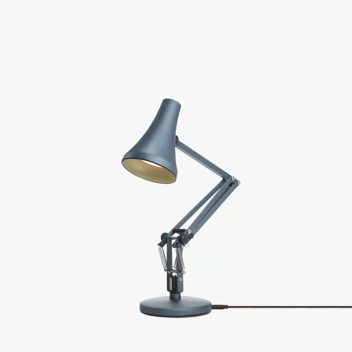 Anglepoise Light - 90 Mini Mini Desk Lamp Steel Blue - Steel Blue Finish - Arms and Aluminium Shade