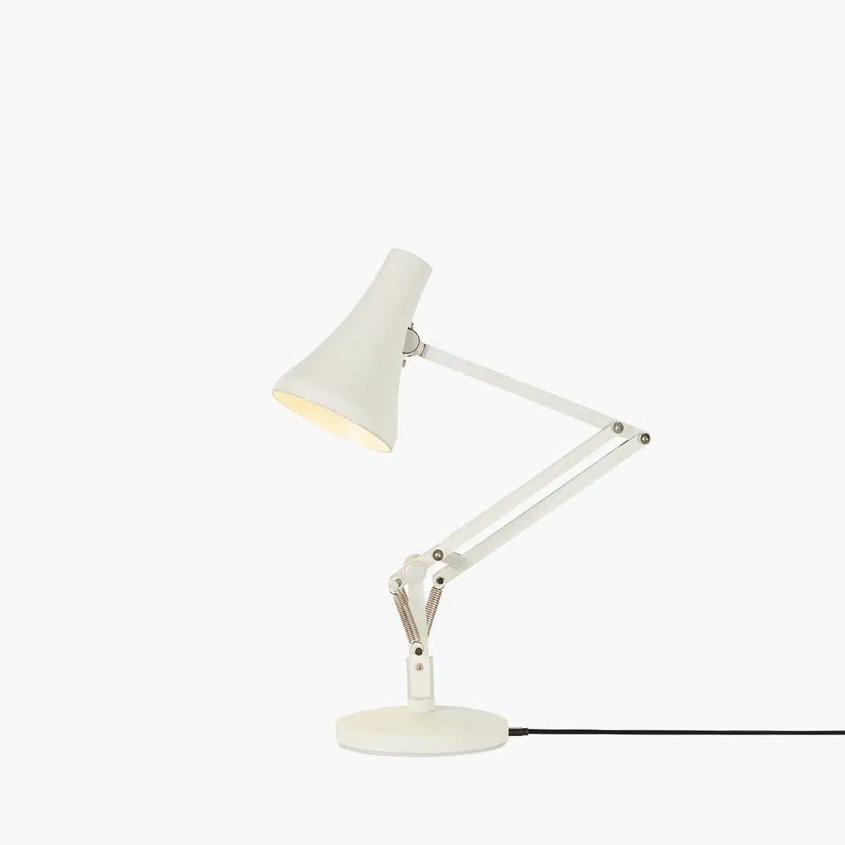 Anglepoise Light - 90 Mini Mini Desk Lamp Jasmine White - Jasmine White Finish - Arms and Aluminium Shade