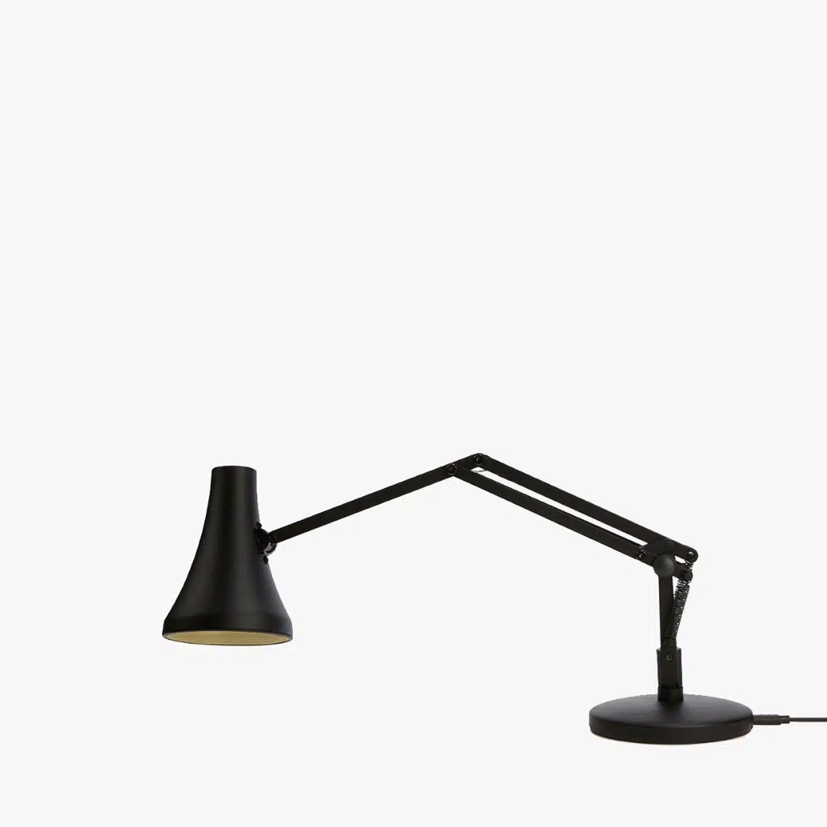 Anglepoise Light - 90 Mini Mini Desk Lamp Carbon Black - Carbon Black Finish - Arms and Aluminium Shade