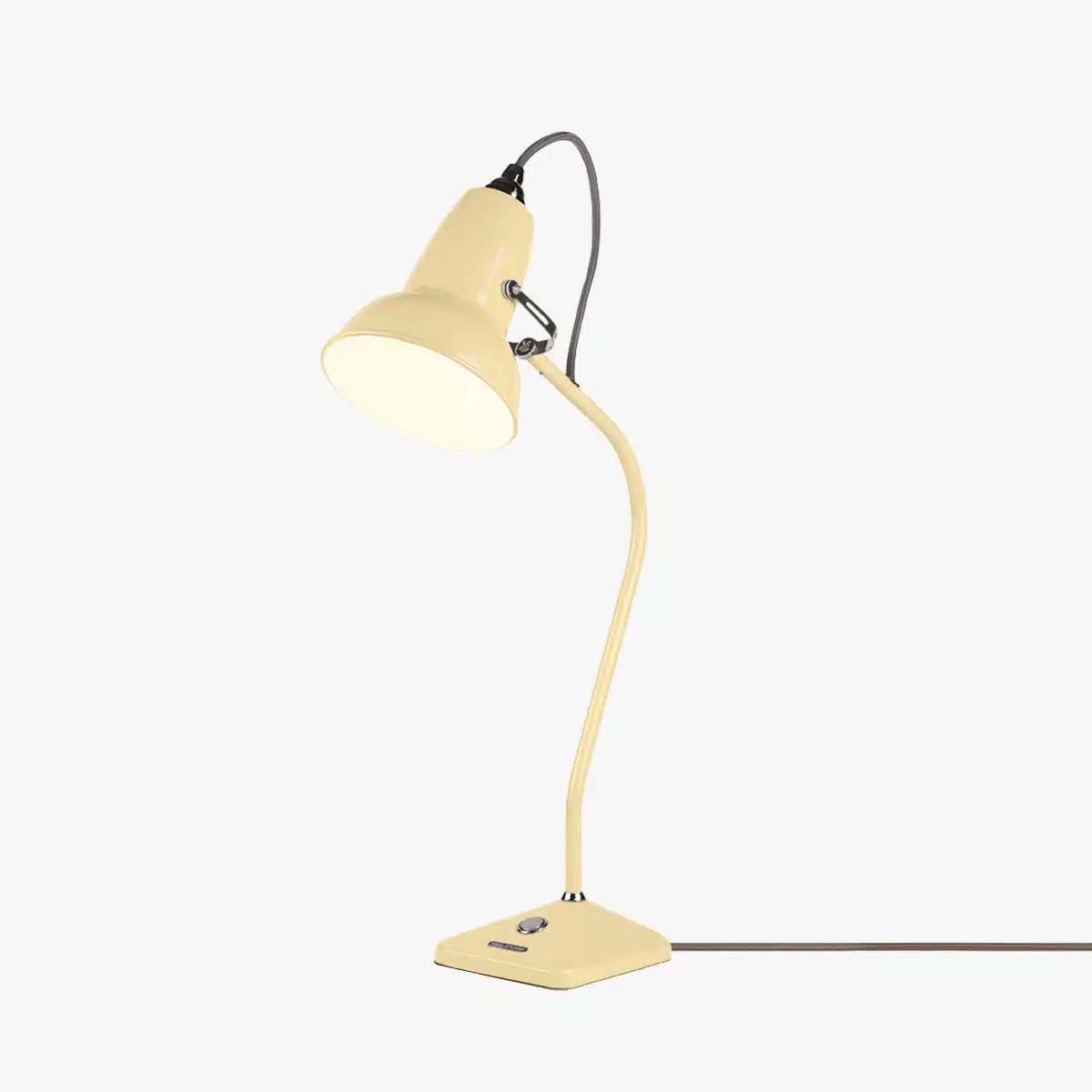 Anglepoise Light - Original 1227 Mini Table Lamp National Trust Edition Buttermilk Yellow - Buttermilk Yellow Finish - Steel Shade