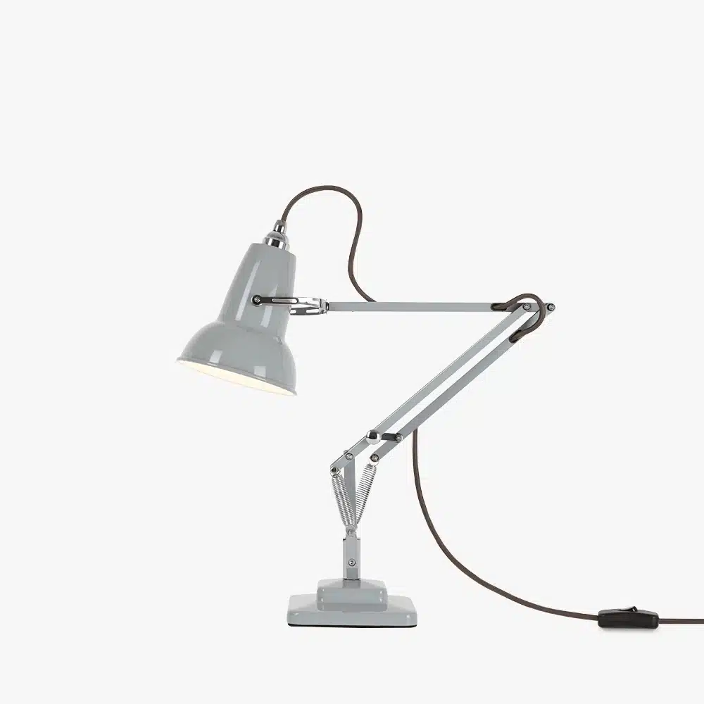 Anglepoise Light - Original 1227 Mini Desk Lamp Dove Grey - Dove Grey Finish - Aluminium Arms and Steel Shade