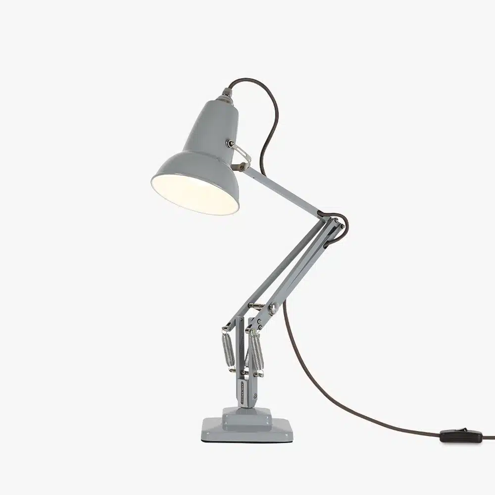Anglepoise Light - Original 1227 Mini Desk Lamp Dove Grey - Dove Grey Finish - Aluminium Arms and Steel Shade