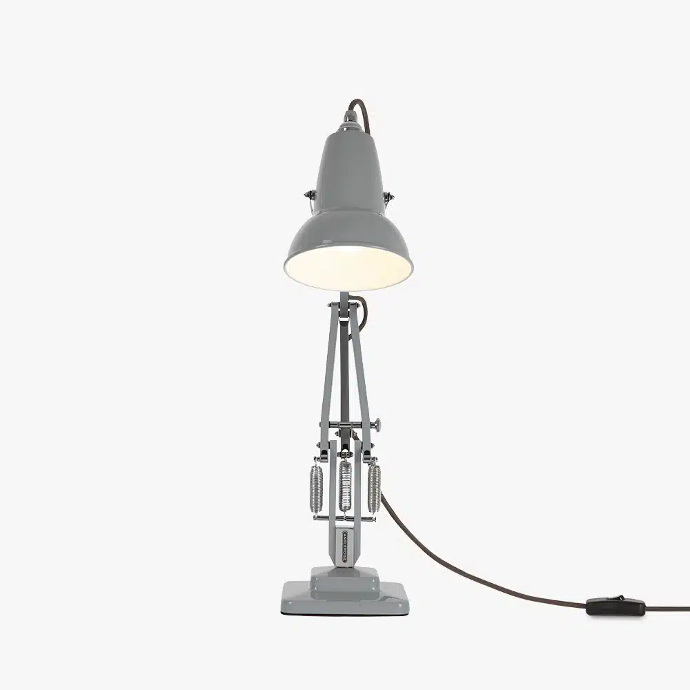 Anglepoise Light - Original 1227 Mini Desk Lamp Dove Grey - Dove Grey Finish - Aluminium Arms and Steel Shade