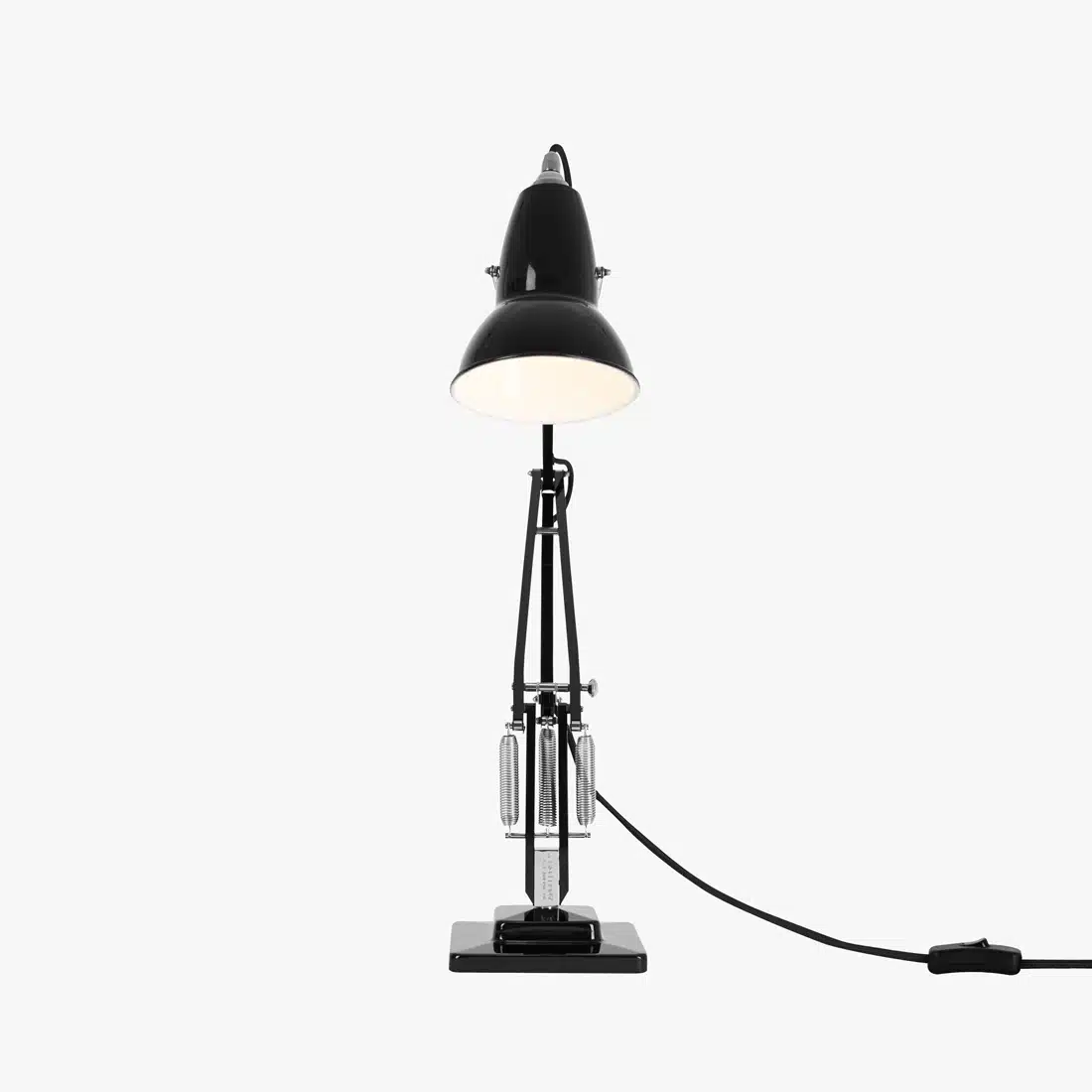 Anglepoise Light - Original 1227 Desk Lamp Jet Black - Jet Black Finish - Aluminium Arms and Steel Shade