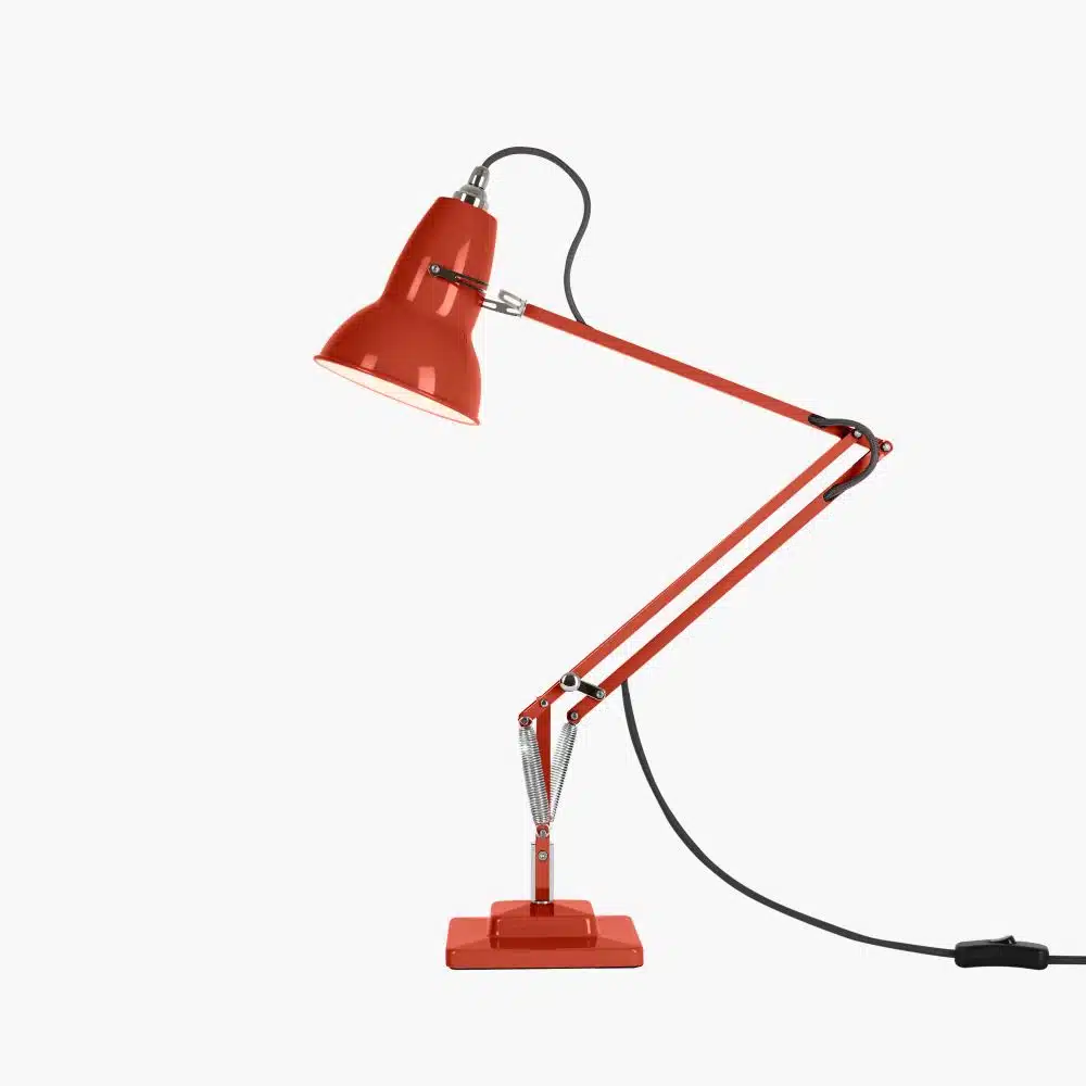 Anglepoise Light - Original 1227 Desk Lamp Coral Red - Coral Red Finish - Arms and aluminium shade