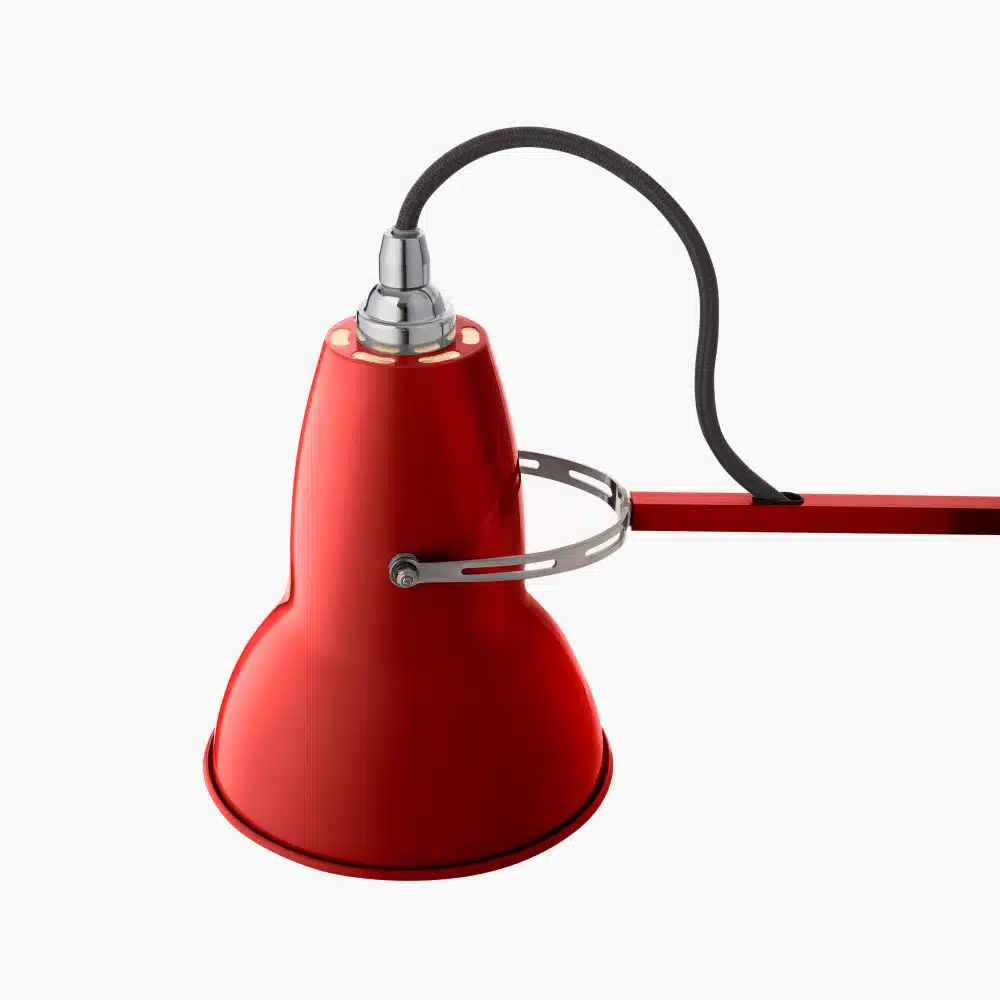Anglepoise Light - Original 1227 Desk Lamp Coral Red - Coral Red Finish - Arms and aluminium shade