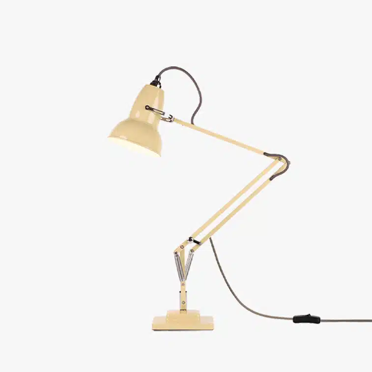 Anglepoise Light - Original 1227 Desk Lamp National Trust Edition Buttermilk Yellow - Buttermilk Yellow Finish - Aluminium shade