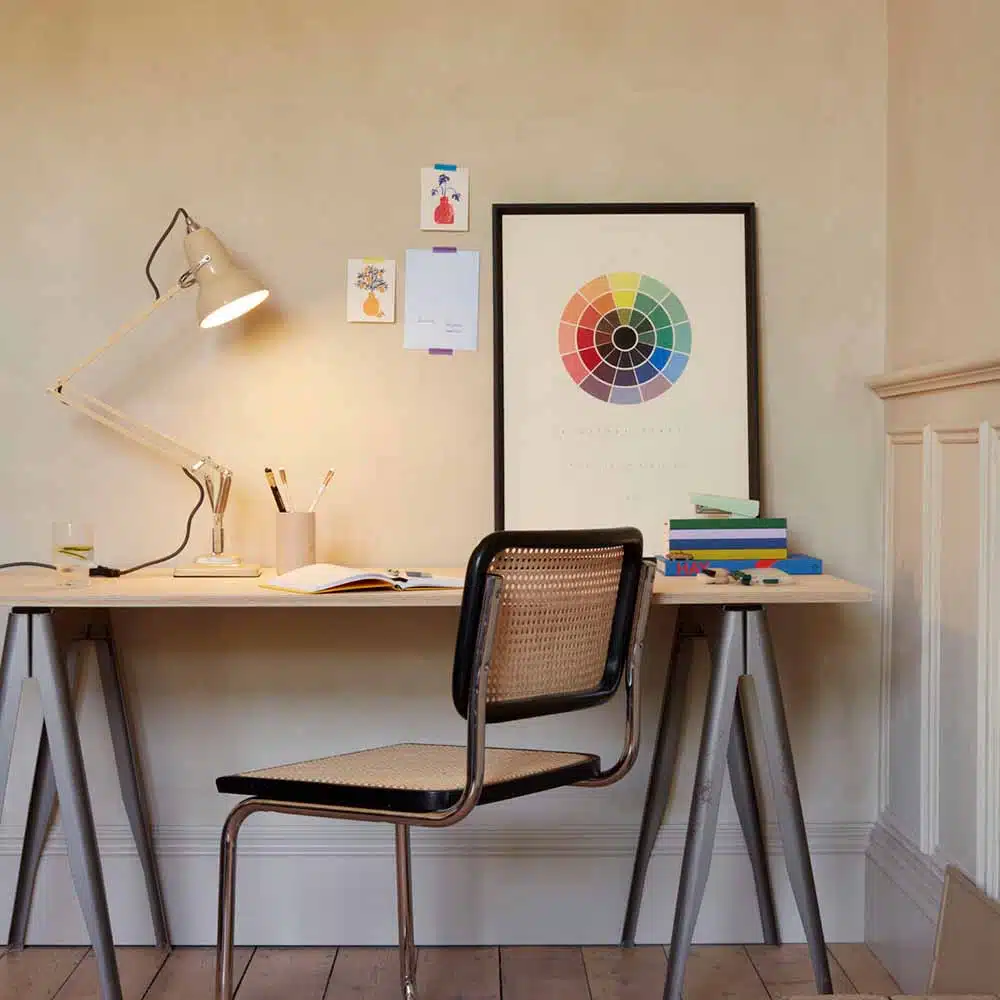 Anglepoise Light - Original 1227 Desk Lamp National Trust Edition Buttermilk Yellow - Buttermilk Yellow Finish - Aluminium shade