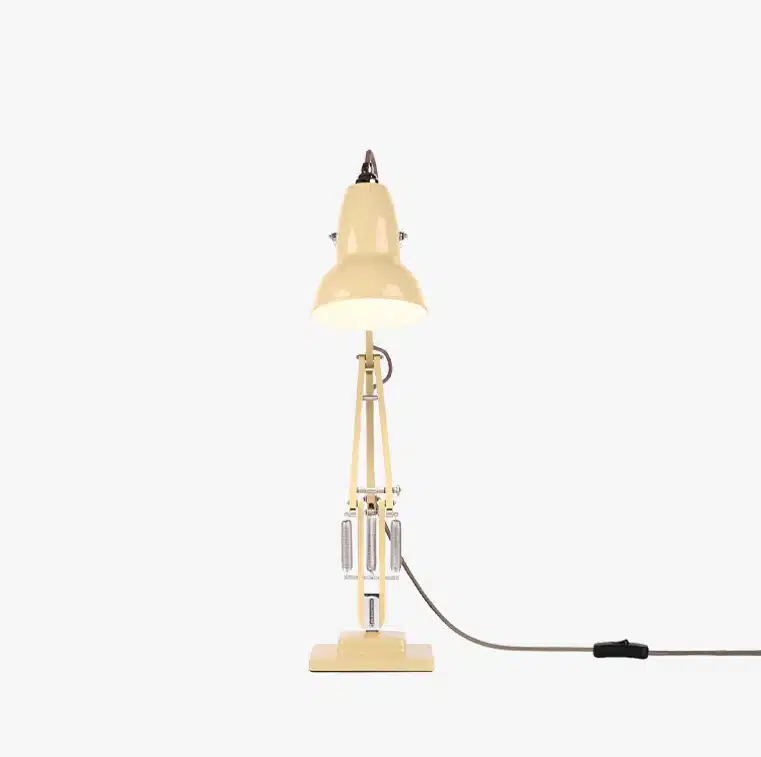 Anglepoise Light - Original 1227 Desk Lamp National Trust Edition Buttermilk Yellow - Buttermilk Yellow Finish - Aluminium shade