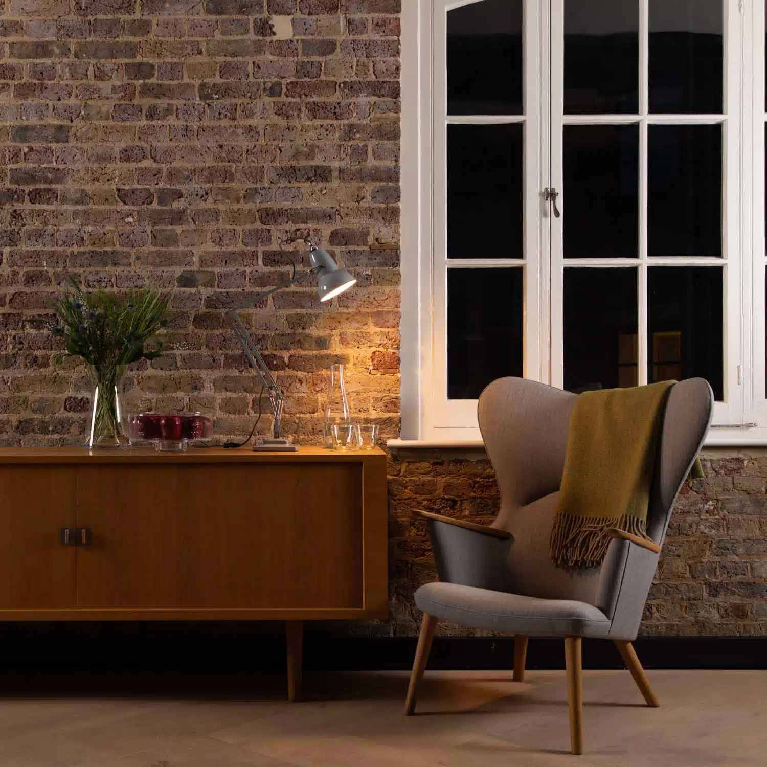 Anglepoise Light - Original 1227 Desk Lamp Dove Grey - Dove Grey Finish - Arms and Aluminium Shade