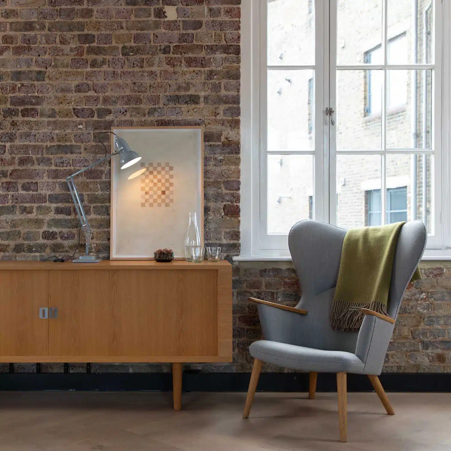 Anglepoise Light - Original 1227 Desk Lamp Dove Grey - Dove Grey Finish - Arms and Aluminium Shade