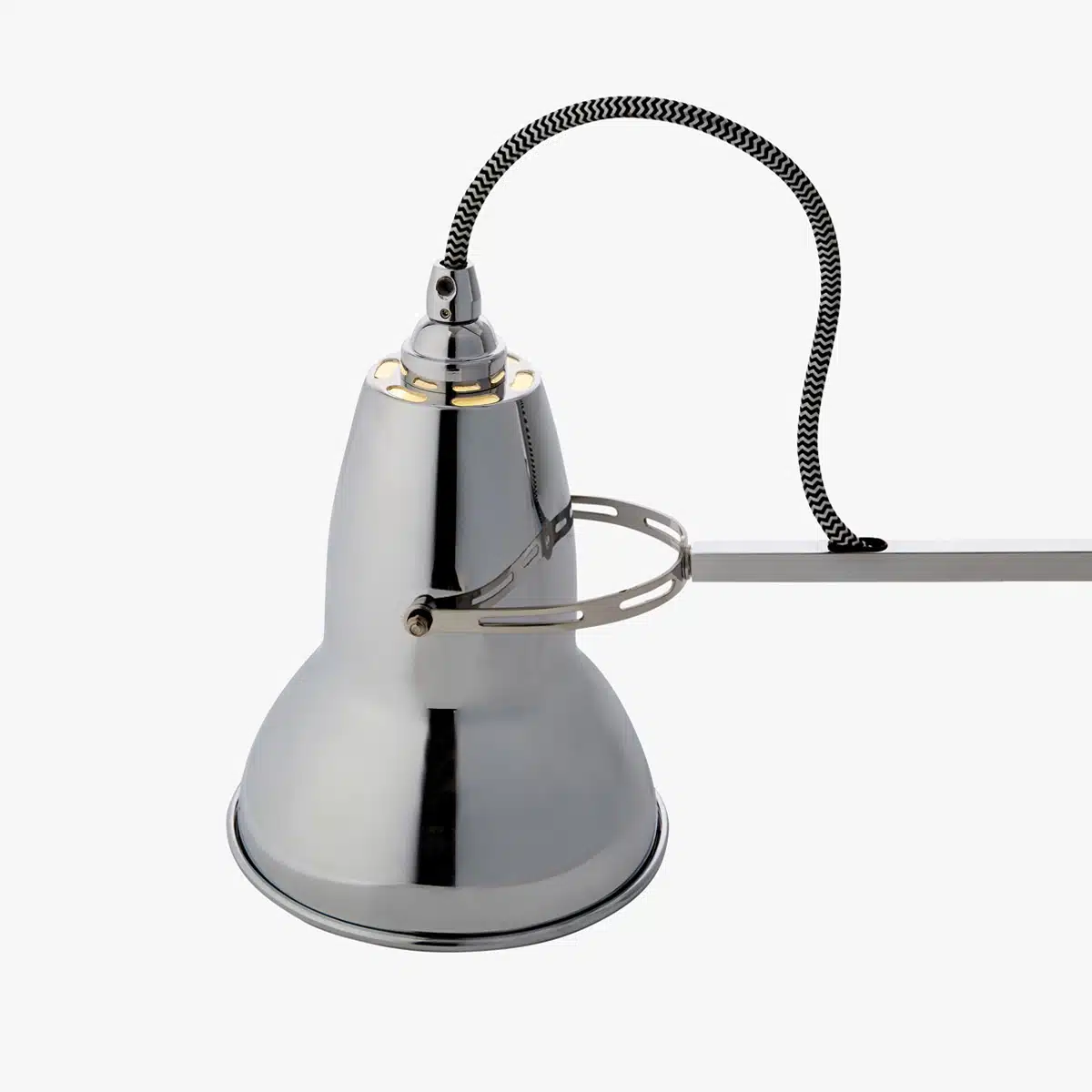 Anglepoise Light - Original 1227 Desk Lamp Bright Chrome - Bright Chrome Finish - Arms and Aluminium Shade