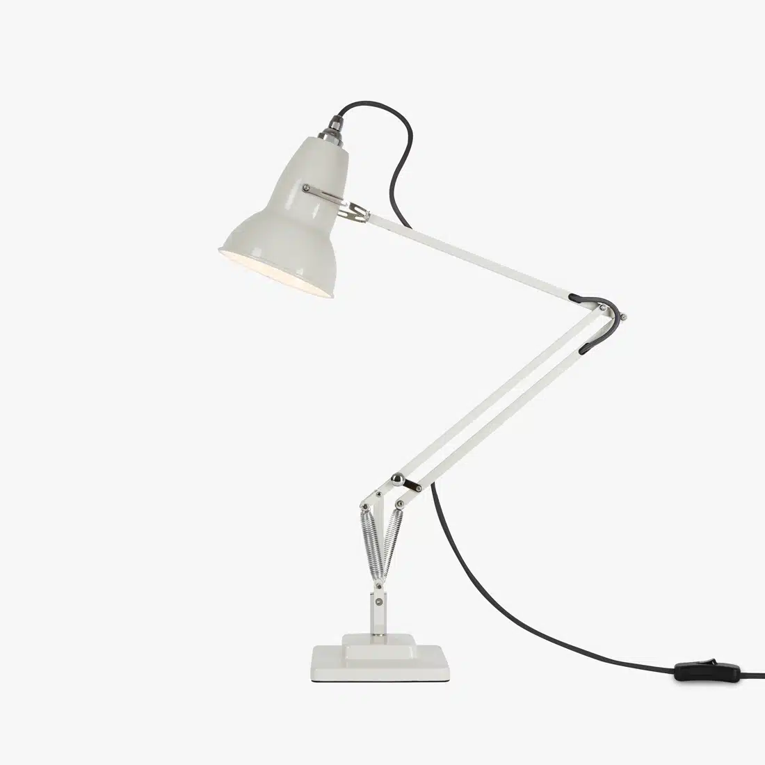 Anglepoise Light - Original 1227 Desk Lamp Linen White - Linen White Finish - Arms and Aluminium Shade
