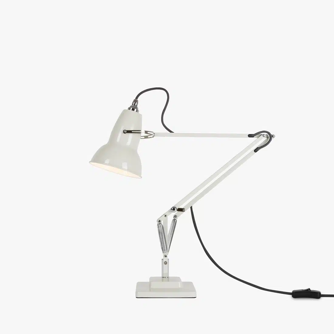 Anglepoise Light - Original 1227 Desk Lamp Linen White - Linen White Finish - Arms and Aluminium Shade