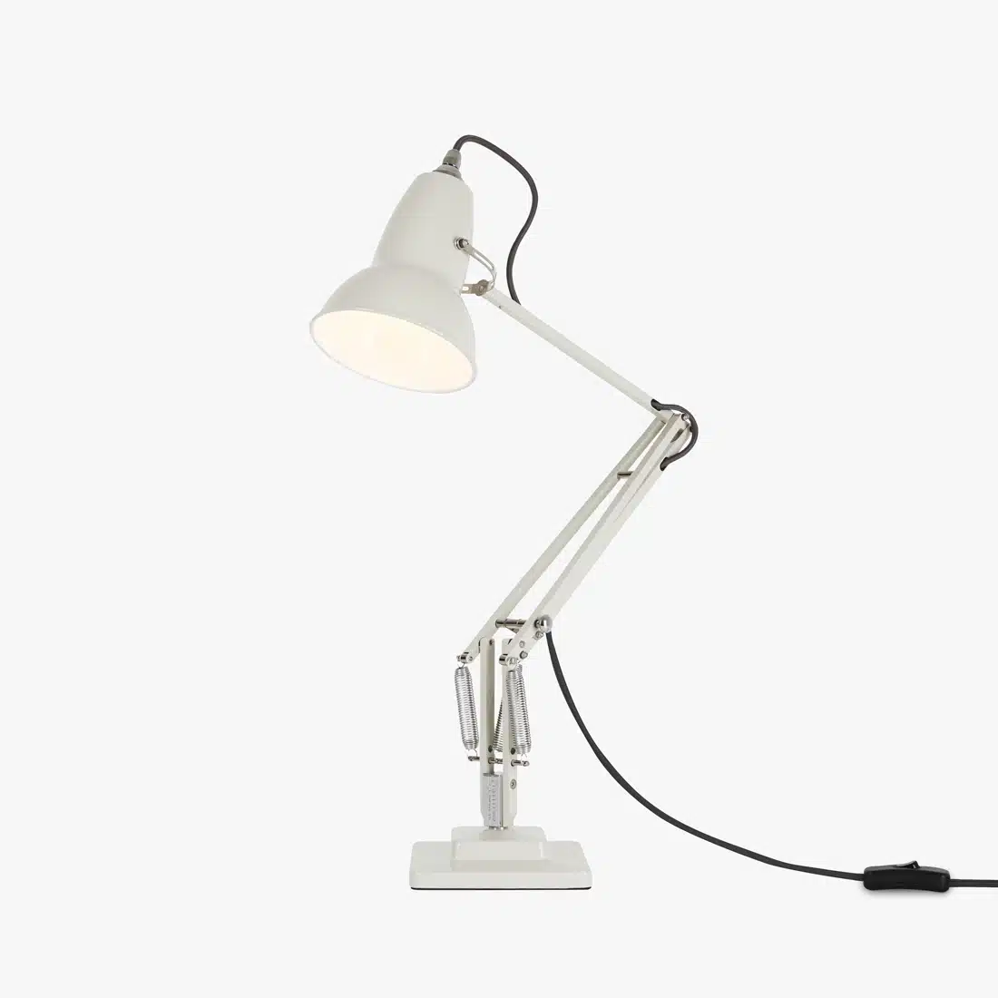Anglepoise Light - Original 1227 Desk Lamp Linen White - Linen White Finish - Arms and Aluminium Shade