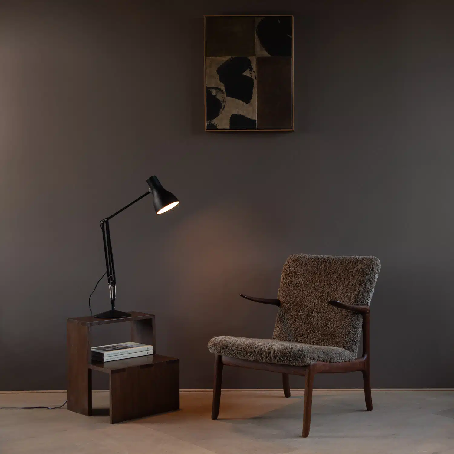 Anglepoise Light - Type 75 Desk Lamp Jet Black - Jet Black Finish - Aluminium Shade