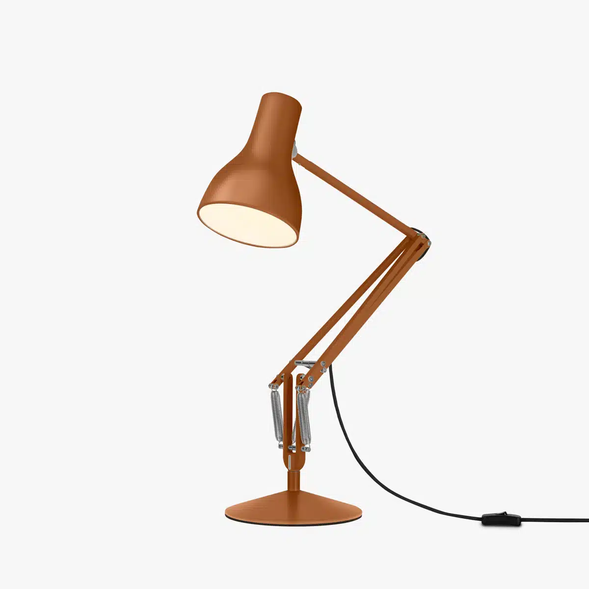 Anglepoise Light - Type 75 Desk Lamp Margaret Howell Edition Sienna - Sienna Finish - Arms and Aluminium Shade
