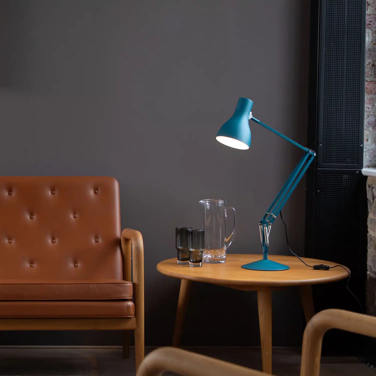 Anglepoise Light - Type 75 Desk Lamp Margaret Howell Edition Saxon Blue - Saxon Blue Finish - Arms and Aluminium Shade