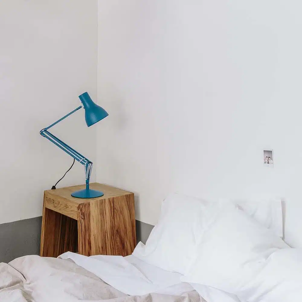 Anglepoise Light - Type 75 Desk Lamp Margaret Howell Edition Saxon Blue - Saxon Blue Finish - Arms and Aluminium Shade