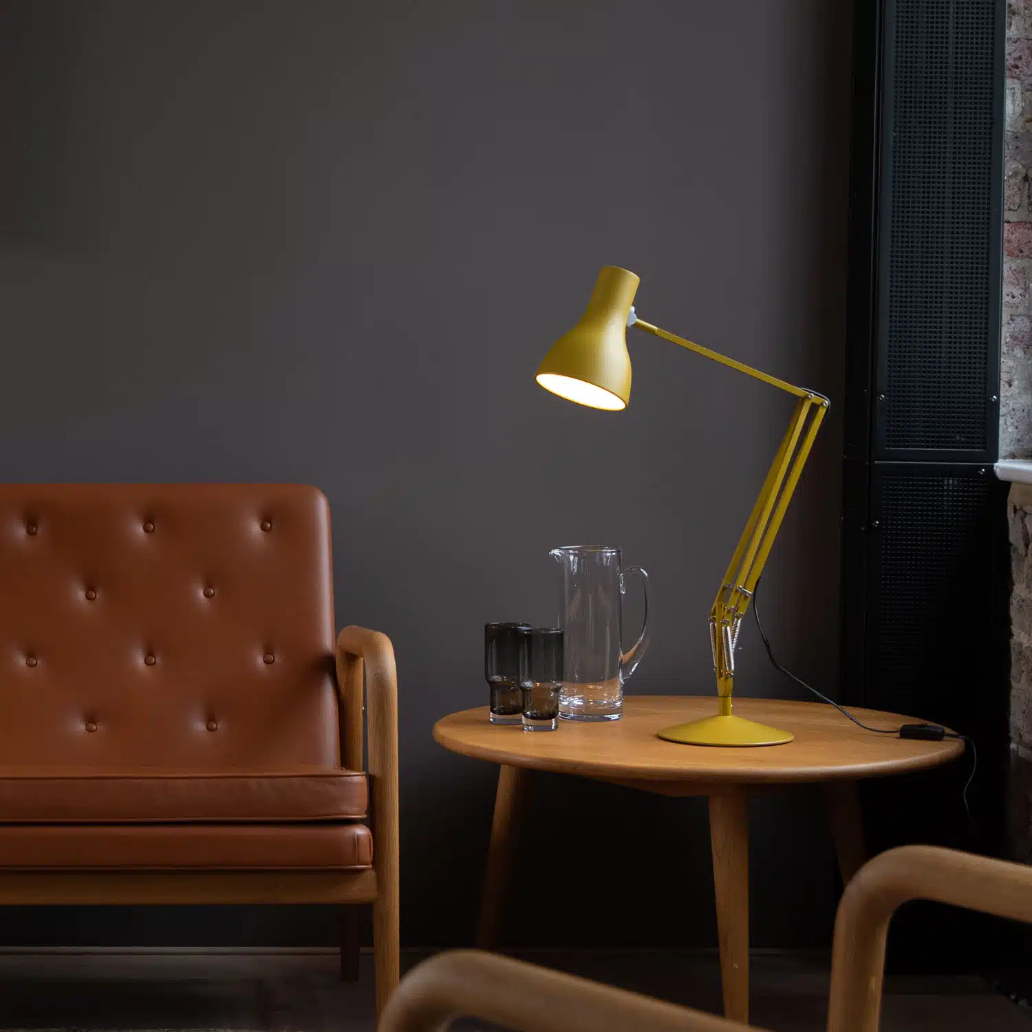 Anglepoise Light - Type 75 Desk Lamp Margaret Howell Edition Yellow Ochre - Yellow Ochre Finish - Arms and Aluminium Shade