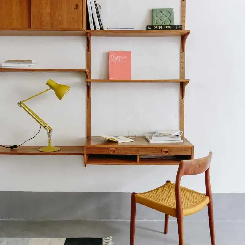 Anglepoise Light - Type 75 Desk Lamp Margaret Howell Edition Yellow Ochre - Yellow Ochre Finish - Arms and Aluminium Shade