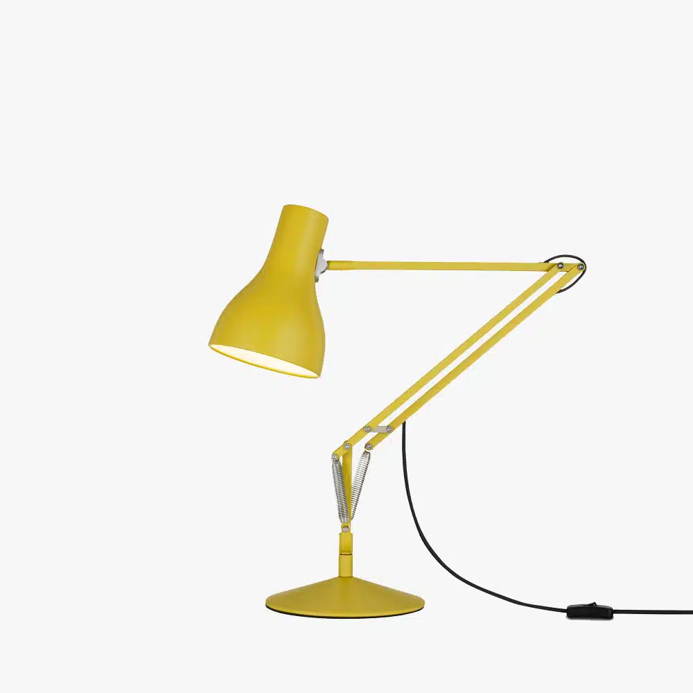 Anglepoise Light - Type 75 Desk Lamp Margaret Howell Edition Yellow Ochre - Yellow Ochre Finish - Arms and Aluminium Shade