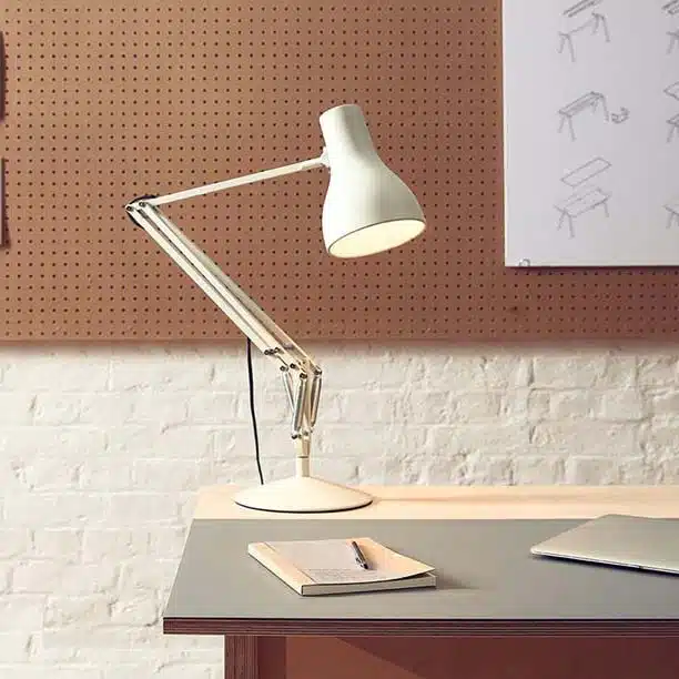 Anglepoise Light - Type 75 Desk Lamp Alpine White - Alpine White Finish - Aluminium Shade