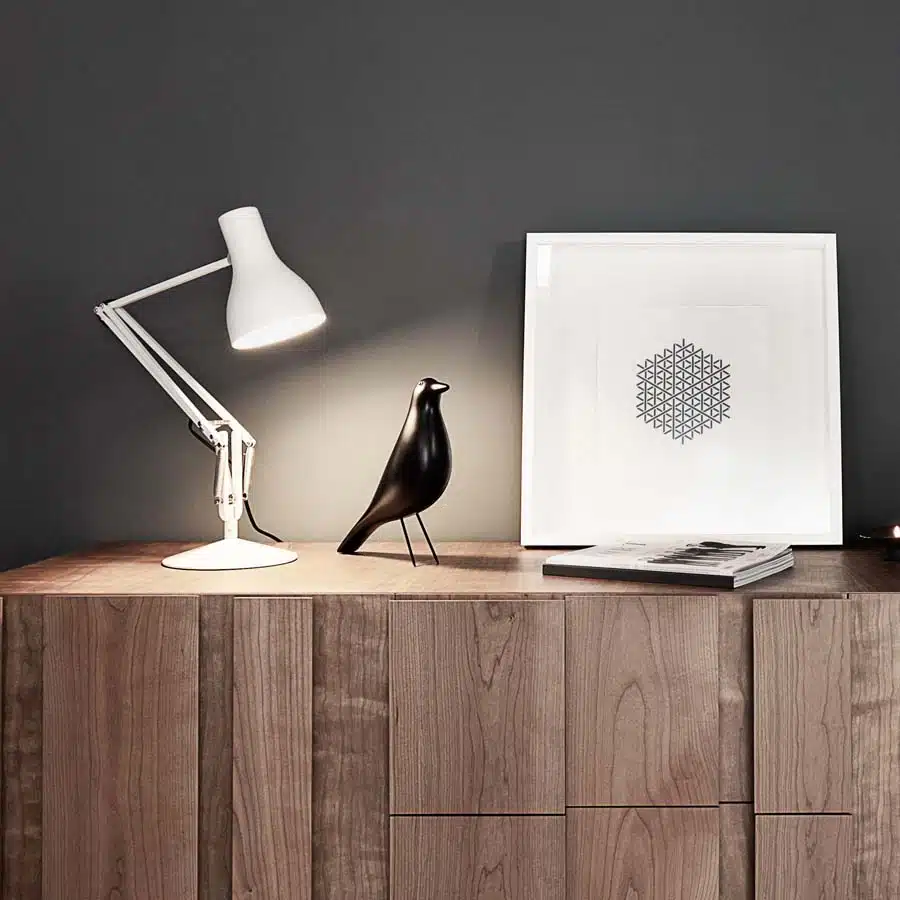 Anglepoise Light - Type 75 Desk Lamp Alpine White - Alpine White Finish - Aluminium Shade