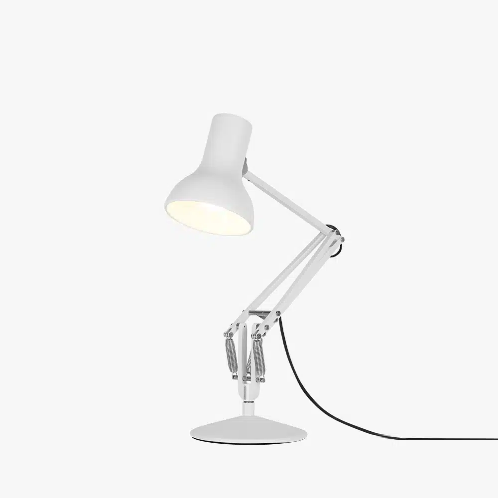Anglepoise Light - Type 75 Mini Desk Lamp Alpine White - Alpine White Finish - Arms and Aluminium Shade