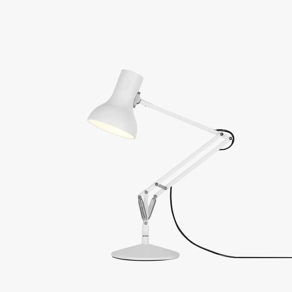 Anglepoise Light - Type 75 Mini Desk Lamp Alpine White - Alpine White Finish - Arms and Aluminium Shade