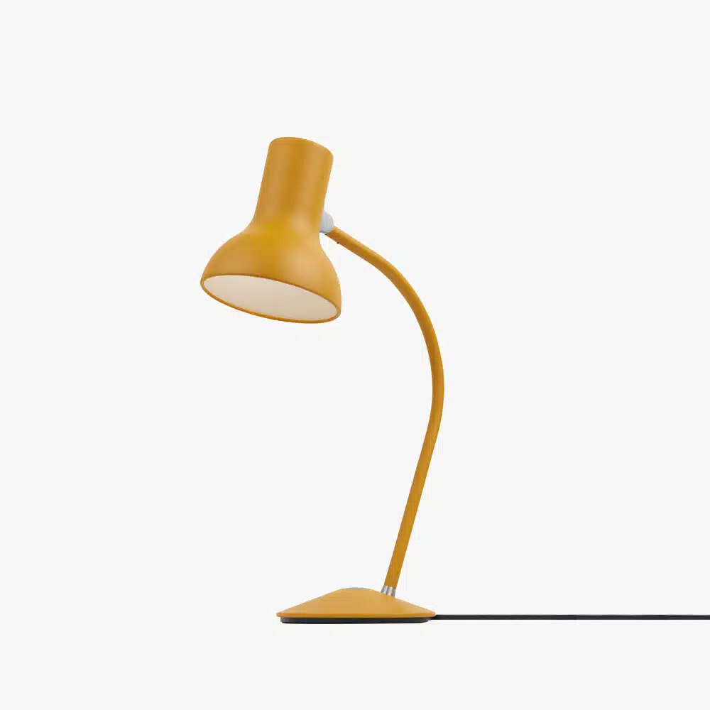 Anglepoise Light - Type 75 Mini Table Lamp Turmeric Gold - Turmeric Gold Finish - Aluminium Shade and Base Cover