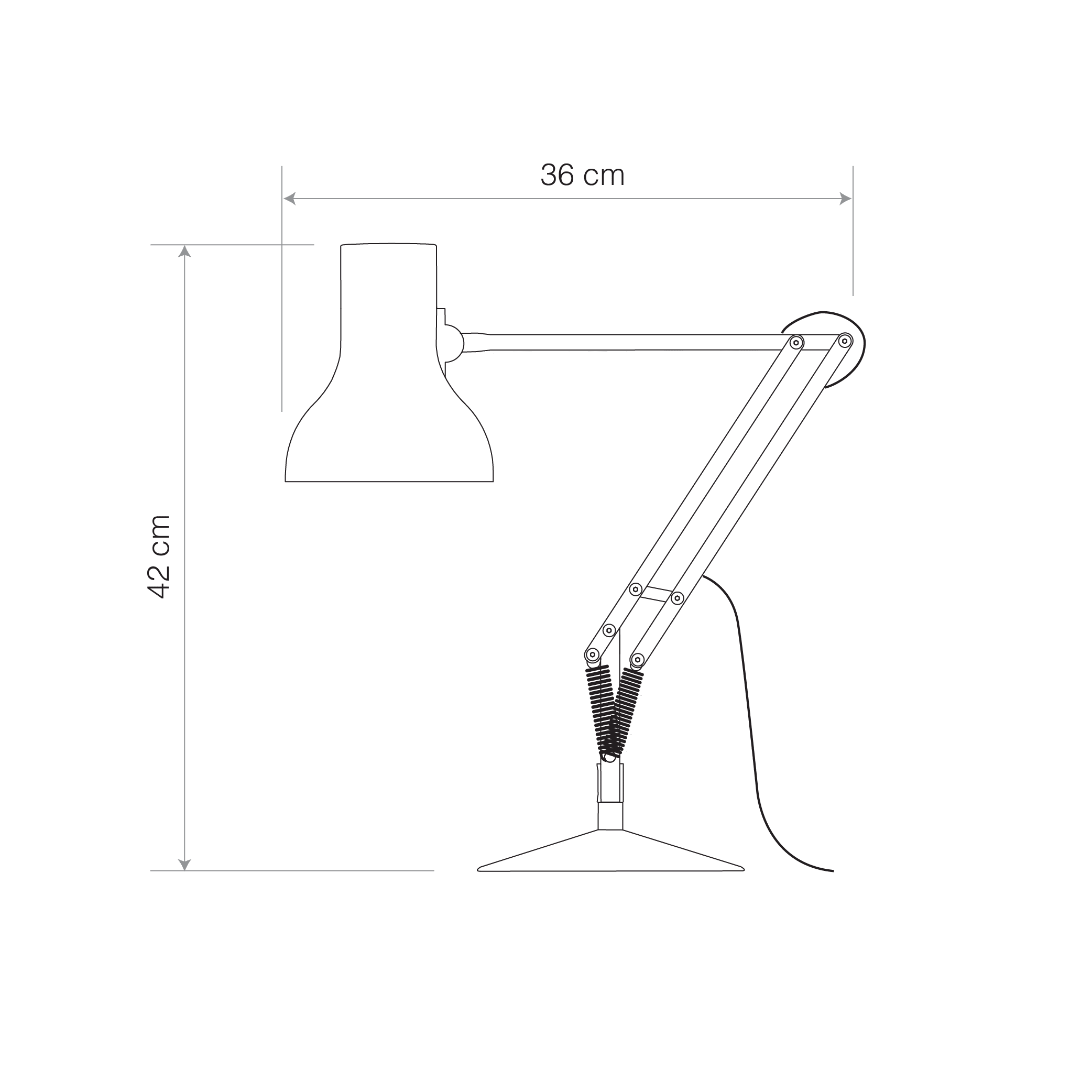 Anglepoise Light - Type 75 Mini Desk Lamp Paul Smith Edition 3 - Paul Smith Edition Three Finish -Arms and  Aluminium Shade